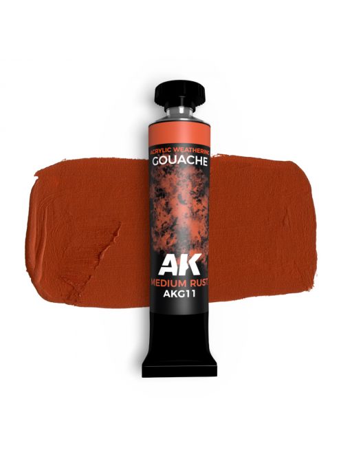 AK Interactive - Medium Rust - Ak Gouache 20 Ml.