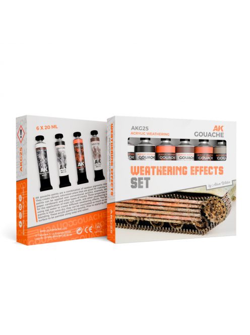 AK Interactive - Weathering Effects Set - Ak Gouaches