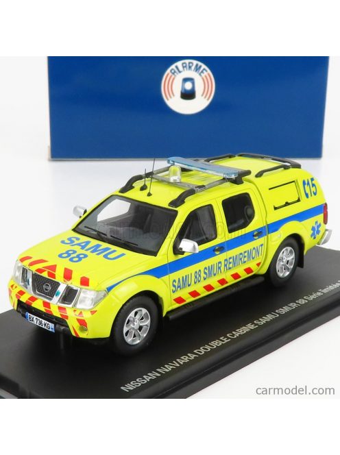 Alarme - Nissan Navara Double Cabine Pick-Up Closed Samu 88 Smur Remiremont Ambulance 2011 Yellow Blue