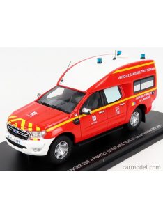   Alarme - Ford Usa Ranger Bse Van Sdis 07 Sanitaire Ambulance Vehicule Tout Terrain Sapeurs Pompiers 2017 Red Yellow White