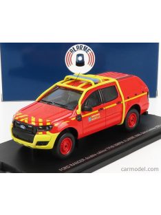   Alarme - Ford Usa Ranger Pick-Up Closed Double Cabine Bmpm Marins Pompiers 2011 Red Yellow