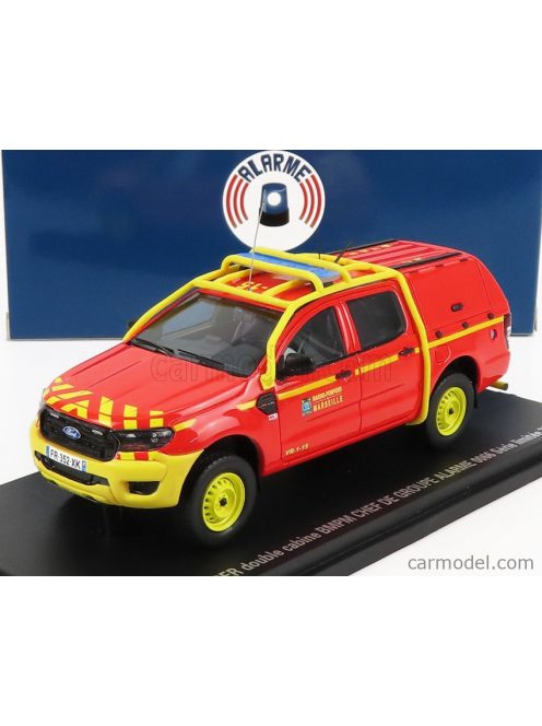 Alarme - Ford Usa Ranger Pick-Up Closed Double Cabine Vr-1-15 Bmpm Marins Pompiers 2011 Red Yellow