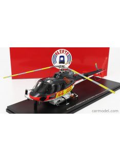   Alerte - Aerospatiale As 350 Ecureuil Helicopter Sdis 66 Sapeurs Pompiers 1979 Grey Red Yellow