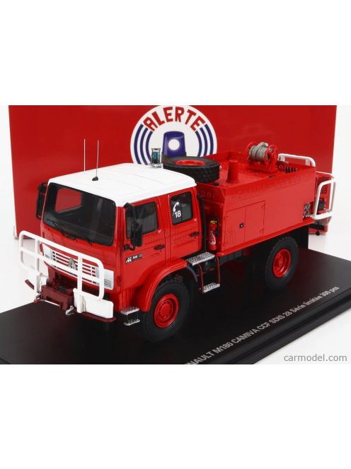 Alerte - Renault M180 Tanker Truck Camiva Ccf Sdis 28 Sapeurs Pompiers 1986 Red White