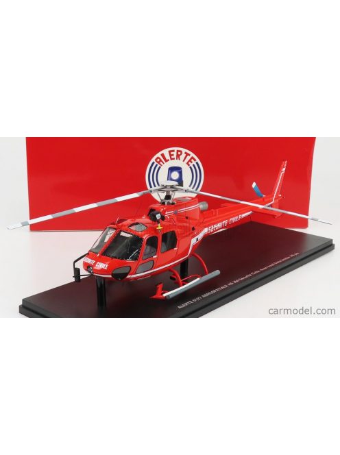 Alerte - Aerospatiale As 350 Helicopter Securite Civile 1979 Red