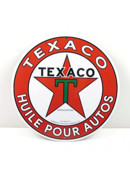 Altaya - 1:43 METAL PLATE - Texaco (d:20cm) - ALTAYA