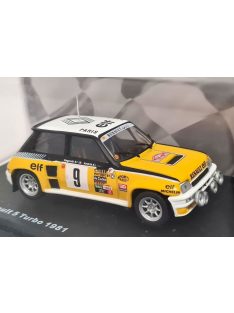   Altaya - 1:43 Renault 5 Turbo (RMX8), #9 Ragnotti/Andrie, Monte Carlo Rally 1981, Yellow/Black - Altaya