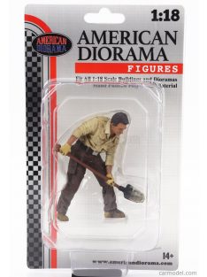   American Diorama - Figures Meccanico - Man Mechanic Crew 4X4 Offroad Camel Trophy 4 Beige Brown