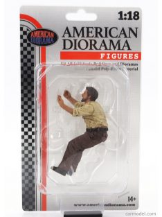   American Diorama - Figures Meccanico - Man Mechanic Crew 4X4 Offroad Camel Trophy 6 Beige Brown