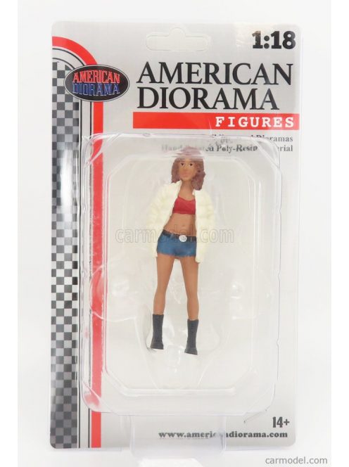 American Diorama - Figures Girl Hip Hop - 3 White Red Blue