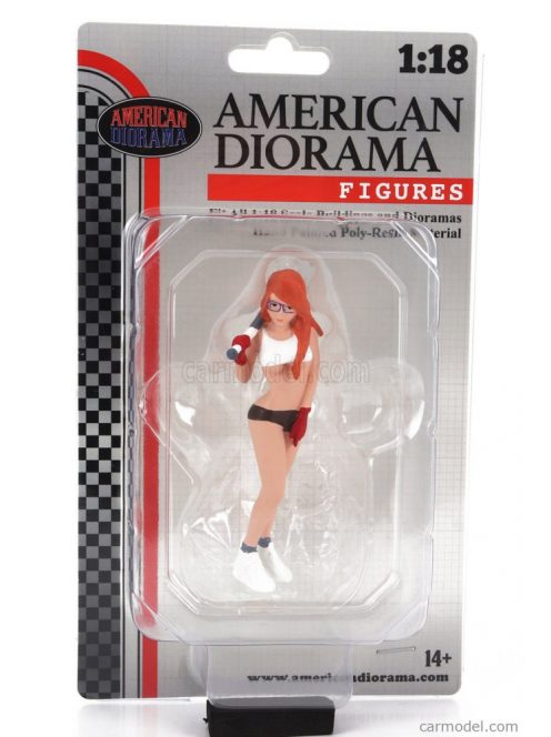 American Diorama - Figures Cosplay Girl 6 Beige White Orange