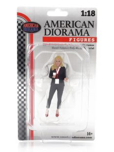 American Diorama - FIGURES GIRL ON AIR - 1 BLACK WHITE