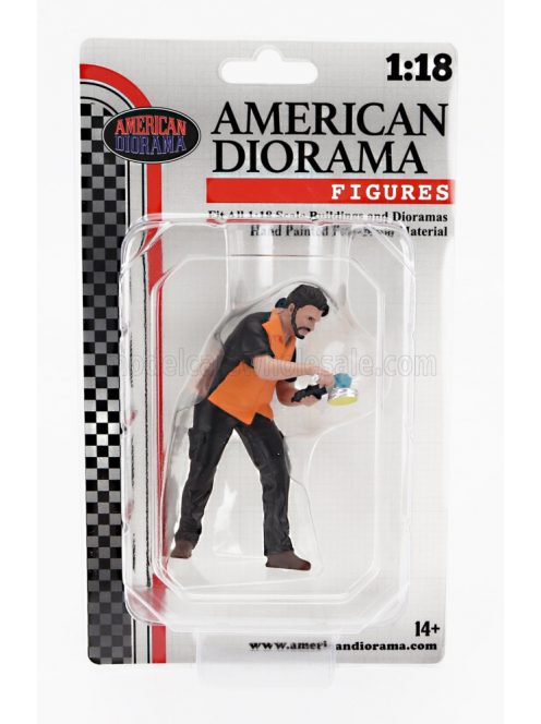 American Diorama - FIGURES MAN BUFF AND WAX BLACK ORANGE