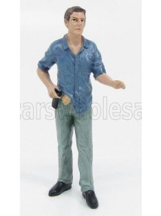   American Diorama - FIGURES POLIZIOTTO - DETECTIVE IV GREEN BLUE