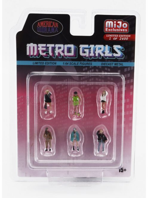 American Diorama - FIGURES SET 6X METRO GIRLS VARIOUS