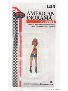 American Diorama - Figures Girl Hip Hop - 3 White Red Blue