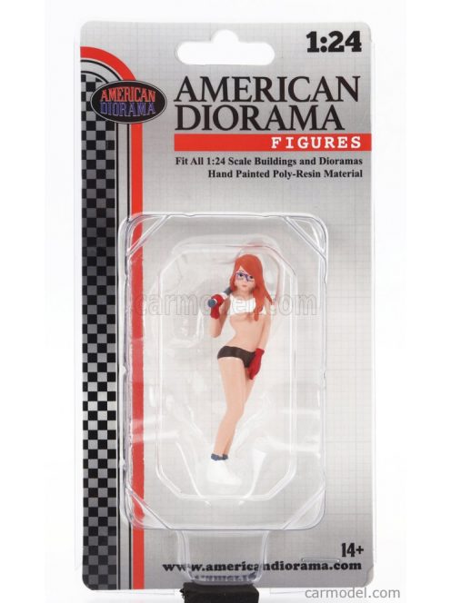 American Diorama - Figures Cosplay Girl 6 Beige White Orange