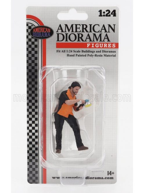 American Diorama - FIGURES MAN BUFF AND WAX BLACK ORANGE