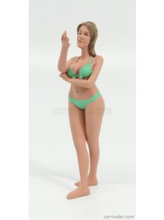   American Diorama - Figures Ragazza Calendario Agosto - Girl Calendar August Ii Series Pink Green