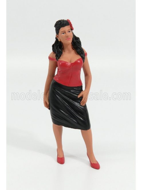 American Diorama - FIGURES ROSA - WOMAN HANGING OUT II RED BLACK