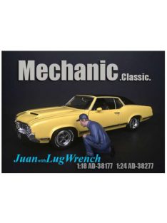   Americandiorama - 1:24 Figurines - Mechanic Juan With Lug Wrench