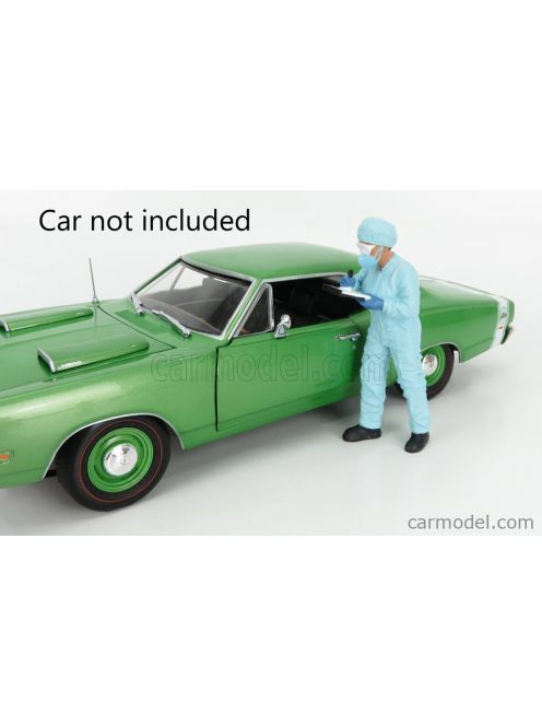 American Diorama - Figures Man - Hazmat Crew Figure Vi Light Blue