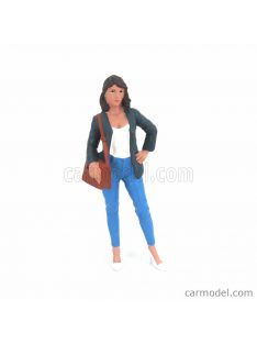   American Diorama - Figures Girl The Dealership - Customer Vi Blue White