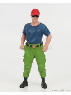   American Diorama - Figures Firefighters - Off Duty Blue Green