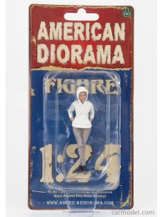   American Diorama - Figures Girl Car Meet 2 - Figure I Grey White