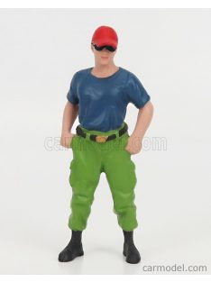   American Diorama - Figures Firefighters - Off Duty Blue Green