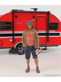   American Diorama - Figures Man Campers - Figure Ii Pink Grey Blue