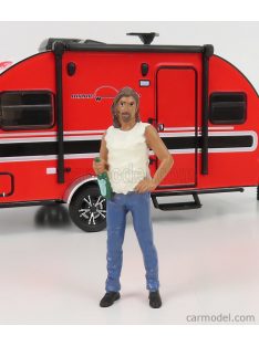   American Diorama - Figures Man Campers - Figure Iii White Blue