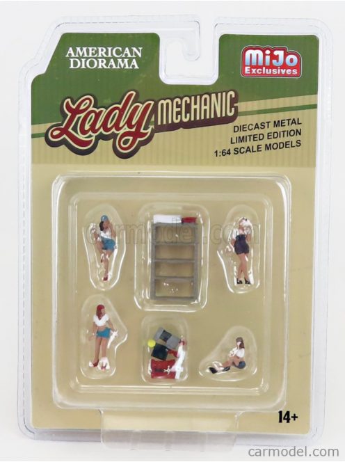 American Diorama - Figures Set Lady Mechanic Various