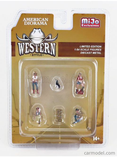 American Diorama - 1:64 Figurines - Western Style Figure Set