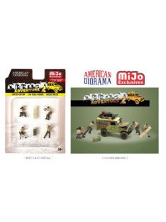   Americandiorama - 1:64 Figurines - Off Road Adventure Mijo Figure Set #2, Various