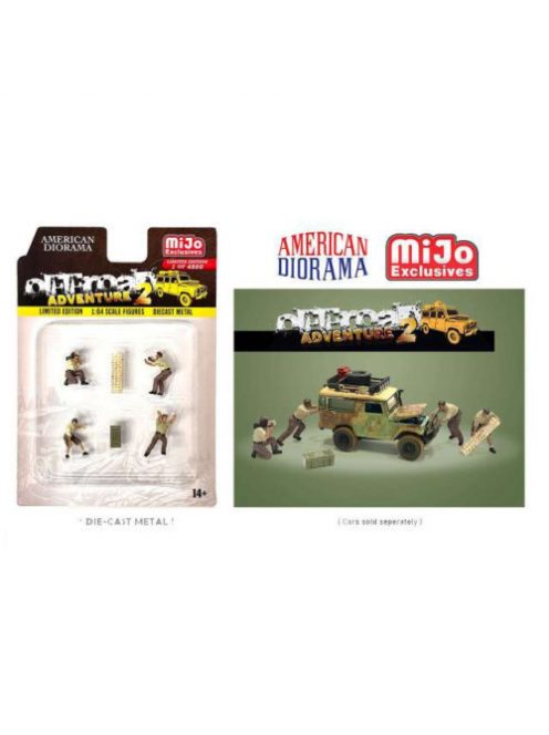 Americandiorama - 1:64 Figurines - Off Road Adventure Mijo Figure Set #2, Various