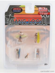 American Diorama - Figures Set - Hang Loose Surfing Various