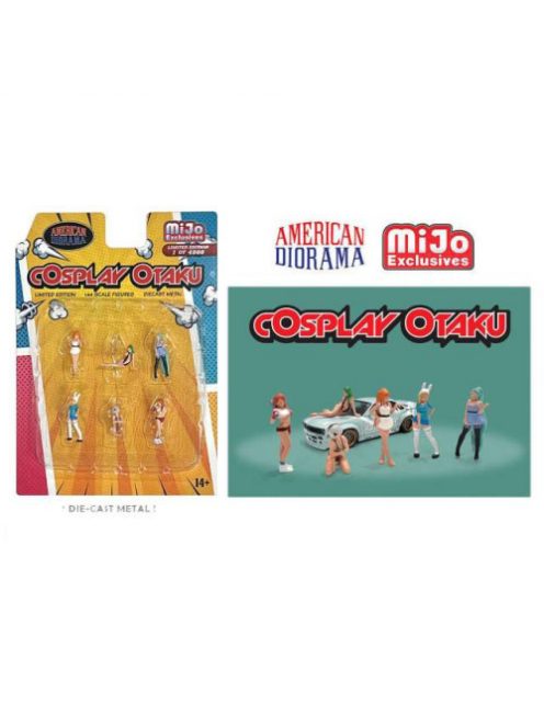 Americandiorama - 1:64 Figurines - Cosplay Otaku Anime Figure Set