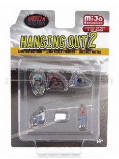   American Diorama - FIGURES SET 4X FIGURE HANGING OUT - 2 VARIOUS