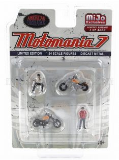   American Diorama - FIGURES SET 2X FIGURE WITH 2X MOTORCYCLE VARIOUS