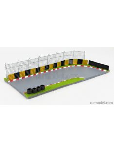   American Diorama - Accessories Diorama Gulf Race Track Light Blue Orange