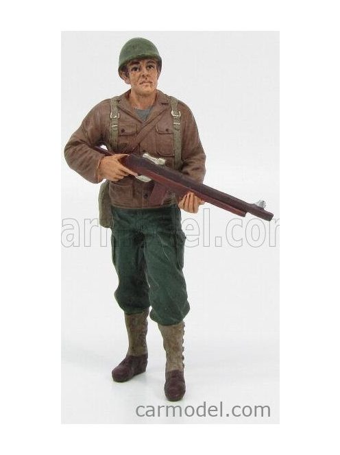 American Diorama - Figures Soldato Americano Con Fucile - Usa Soldier Ii With Rifle Gun Green Brown