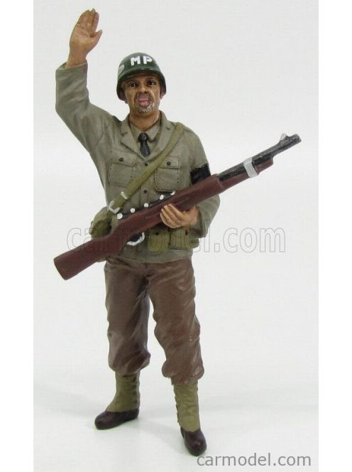 American Diorama - Figures Soldato Poliziotto Militare Con Fucile - Miltary Police Soldier I With Rifle Gun Green Brown