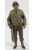 American Diorama - Figures Soldato Poliziotto Militare Con Fucile - Miltary Police Soldier Iii With Rifle Gun Green Brown