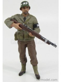   American Diorama - Figures Soldato Poliziotto Militare Con Fucile - Miltary Police Soldier Iv With Rifle Gun Green Brown