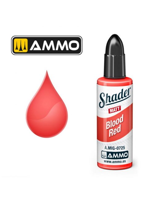 AMMO by MIG Jimenez - MATT SHADER Blood Red