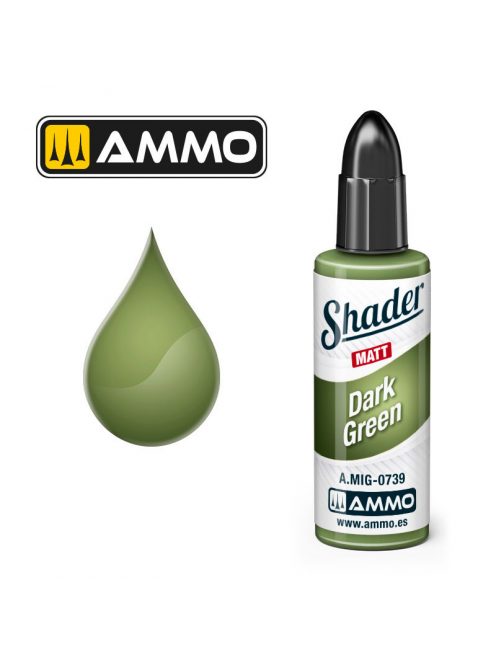 AMMO by MIG Jimenez - MATT SHADER Dark Green