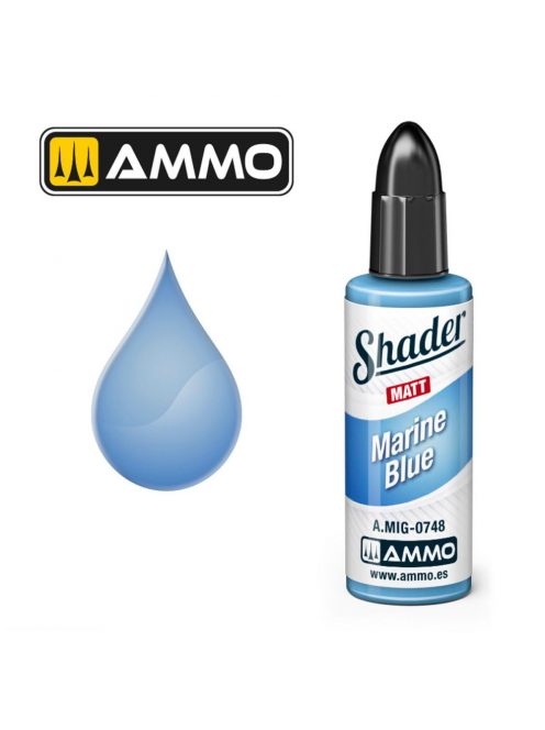 AMMO by MIG Jimenez - MATT SHADER Marine Blue