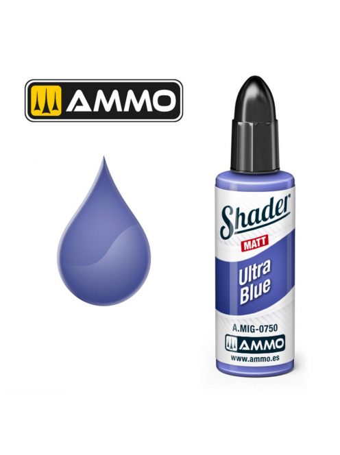 AMMO by MIG Jimenez - MATT SHADER Ultra Blue