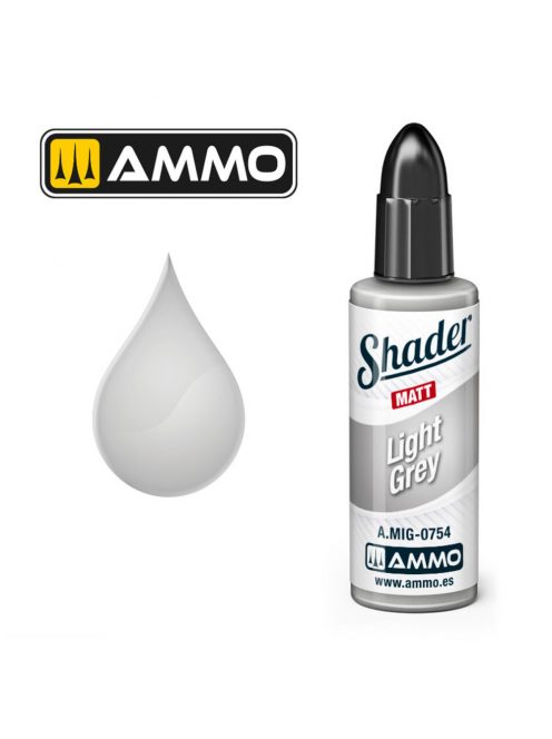 AMMO by MIG Jimenez - MATT SHADER Light Grey